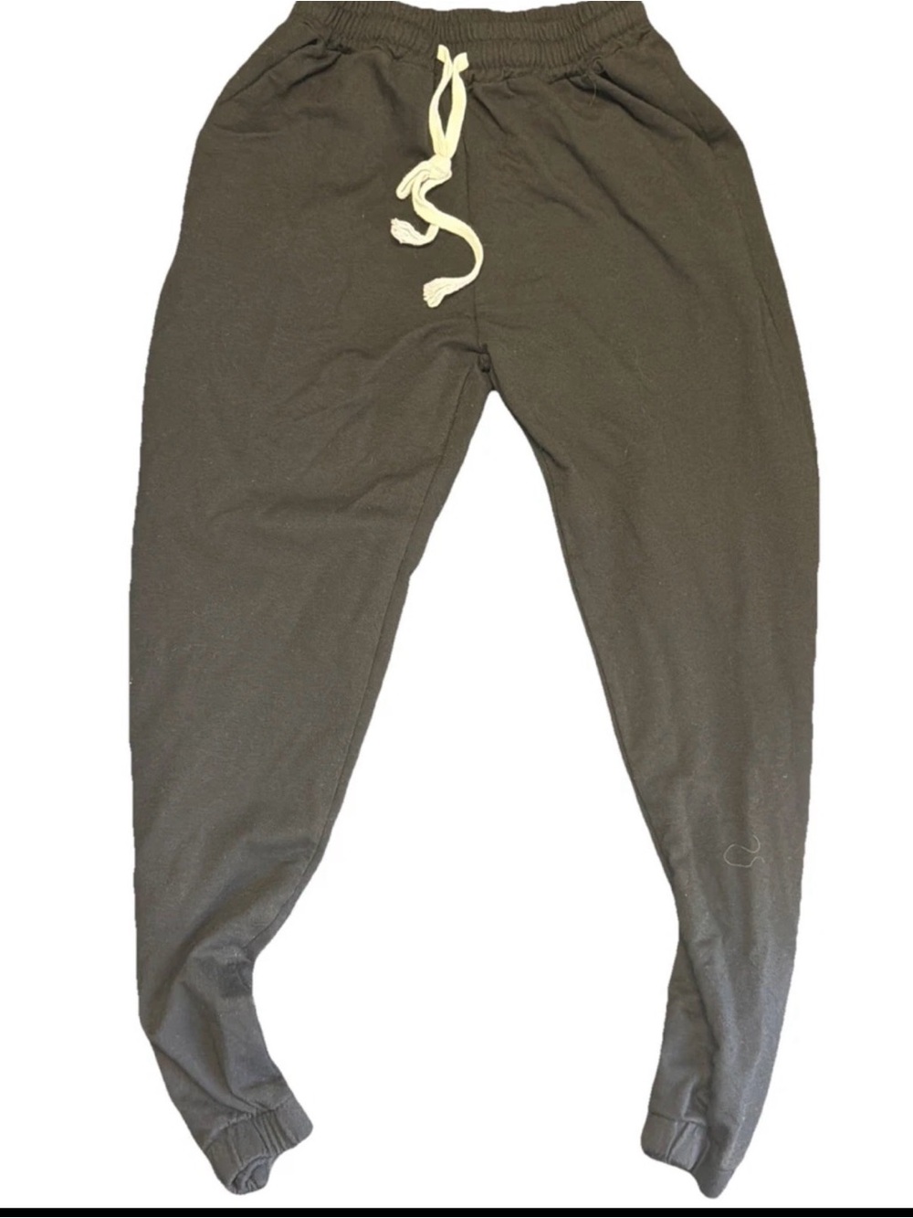 Automet Clothing Womens Cropped Leg Sweatpants Black Size Small